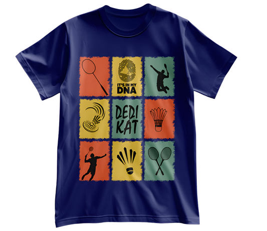 Dedikat Badminton Print T-shirt