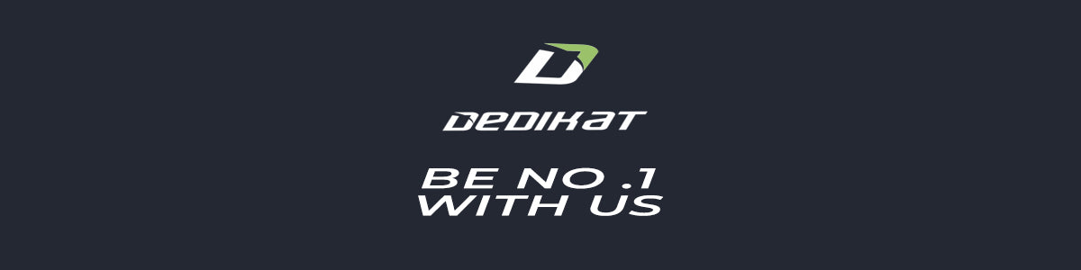 Dedikat Brand Banner – Be No.1 With Us | Badminton Shop Near Me