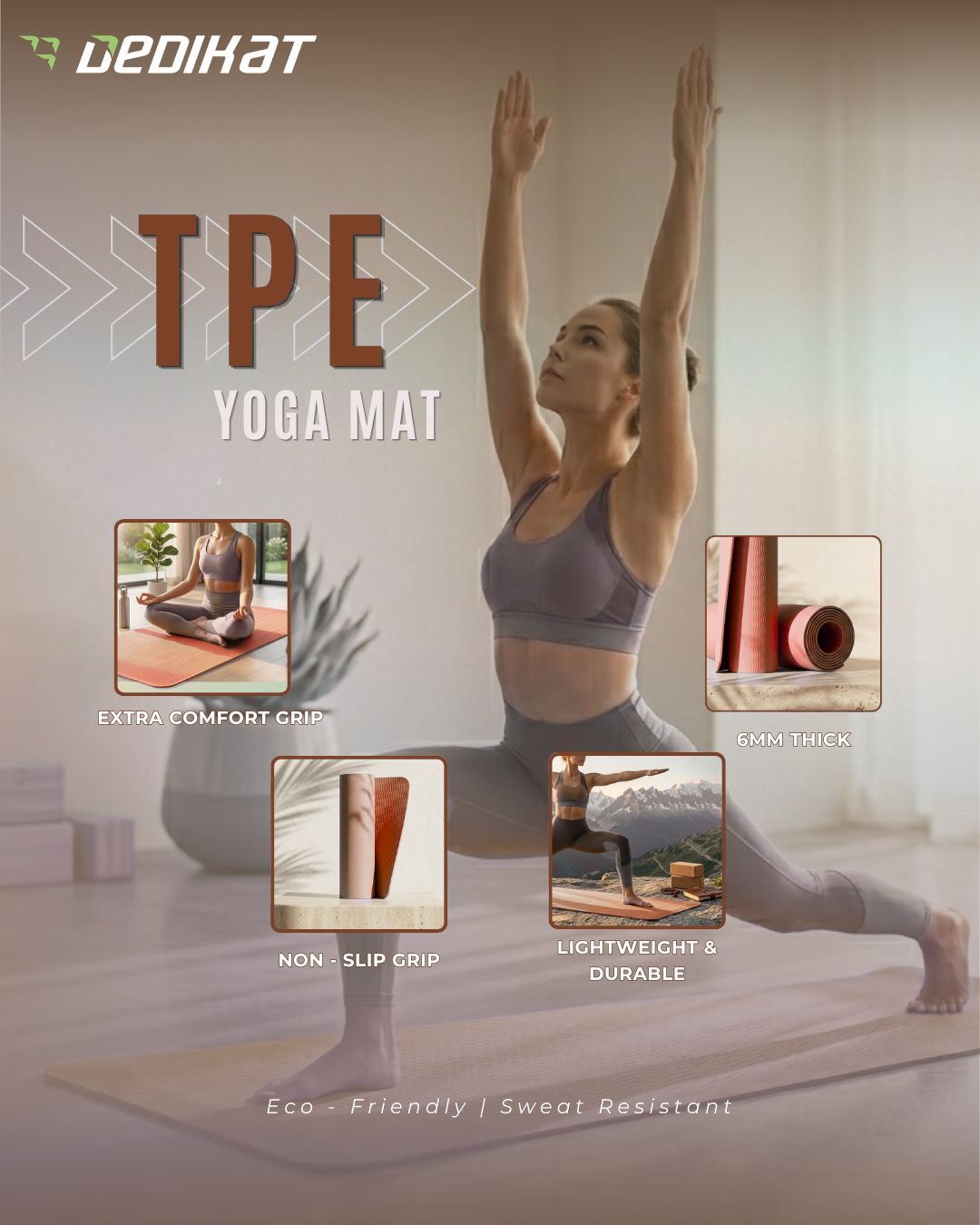 Dedikat Premium TPE Yoga Mat