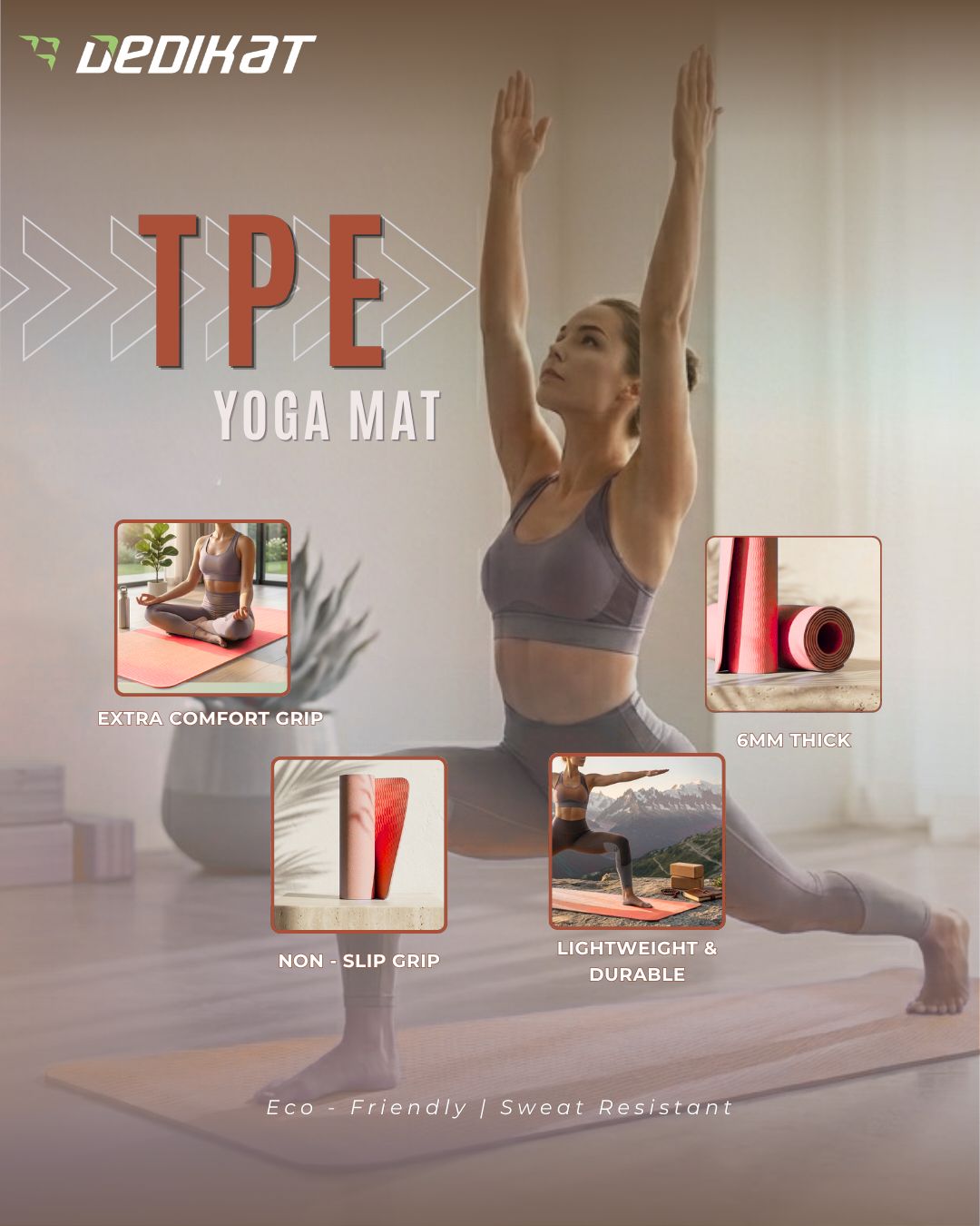 Dedikat Premium TPE Yoga Mat