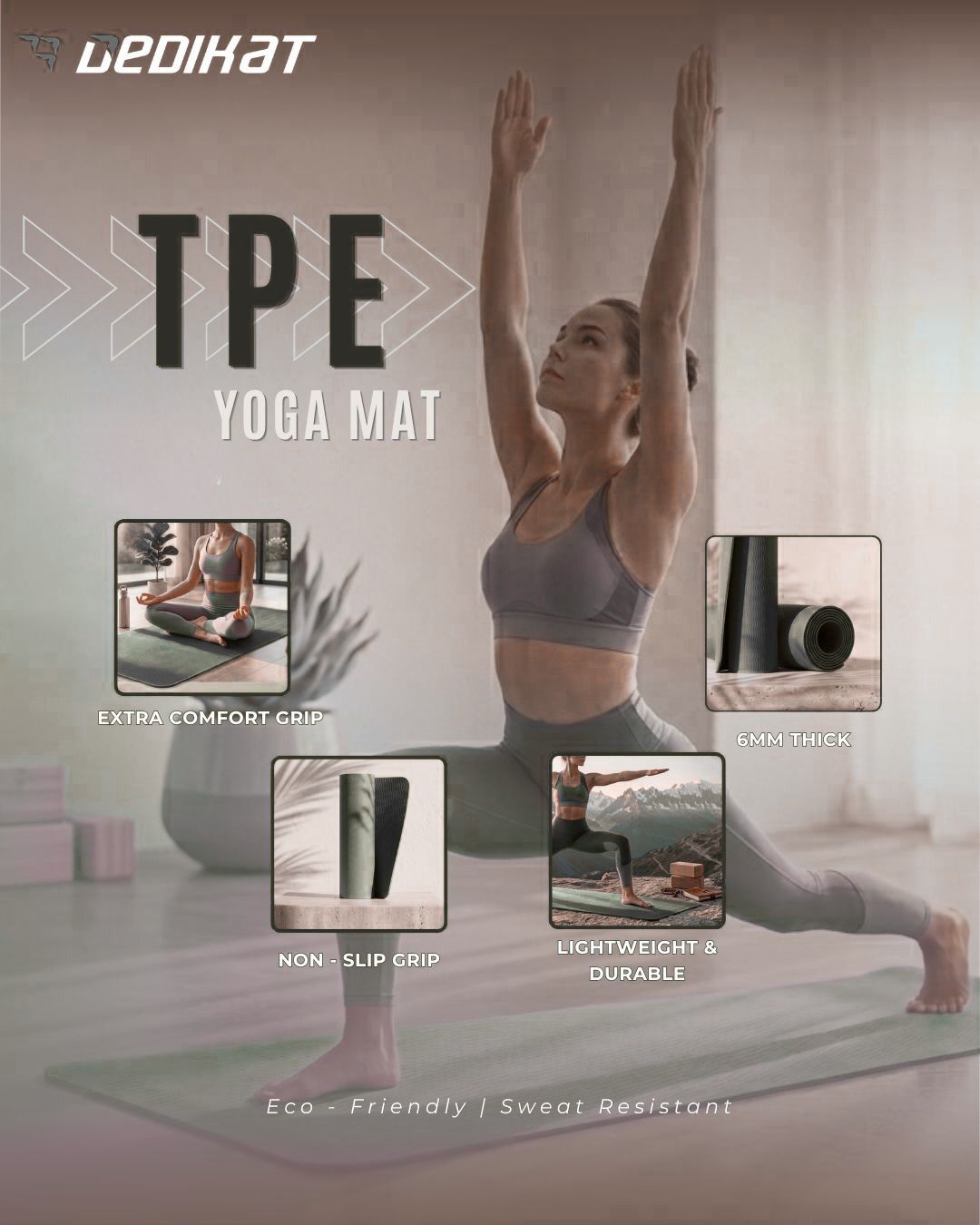 Dedikat Premium TPE Yoga Mat