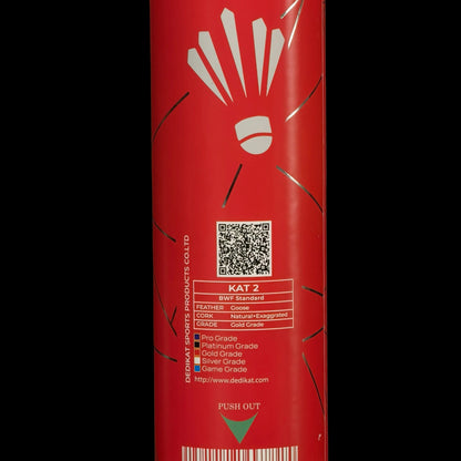 Dedikat KAT-2 Cork Shuttlecock – BWF Grade with A+ Durability